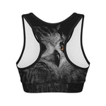 Owl Portrait Print Women's Sports Bra