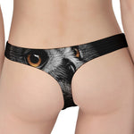 Owl Portrait Print Women's Thong