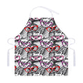 Owl With Glasses Pattern Print Adjustable Apron
