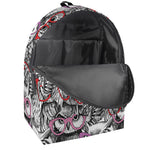 Owl With Glasses Pattern Print Backpack