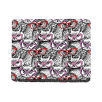 Owl With Glasses Pattern Print Bifold Wallet