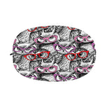Owl With Glasses Pattern Print Car Side Mirror Covers