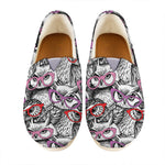 Owl With Glasses Pattern Print Casual Shoes