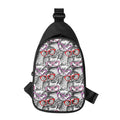 Owl With Glasses Pattern Print Sling Bag