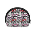 Owl With Glasses Pattern Print Coin Purse