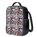 Owl With Glasses Pattern Print Crossbody Lunch Bag