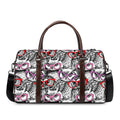 Owl With Glasses Pattern Print Duffel Bag