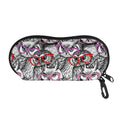 Owl With Glasses Pattern Print Glasses Case