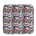 Owl With Glasses Pattern Print Hand Towel