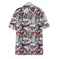 Owl With Glasses Pattern Print Hawaiian Shirt