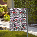 Owl With Glasses Pattern Print House Flag