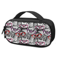 Owl With Glasses Pattern Print Portable Cooler Travel Case
