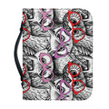 Owl With Glasses Pattern Print Leather Bible Cover