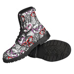 Owl With Glasses Pattern Print Backpack