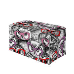 Owl With Glasses Pattern Print Leather Tissue Box Cover
