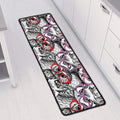 Owl With Glasses Pattern Print Long Kitchen Mat