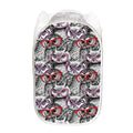 Owl With Glasses Pattern Print Mesh Laundry Hamper