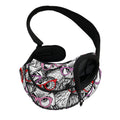 Owl With Glasses Pattern Print Pet Sling Carrier