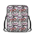 Owl With Glasses Pattern Print Rectangular Crossbody Bag