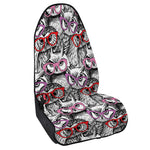 Owl With Glasses Pattern Print Waterproof Car Seat Cover
