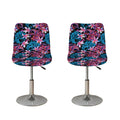 Paisley And Floral Pattern Print Bar Stool Covers