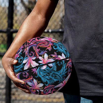 Paisley And Floral Pattern Print Basketball
