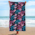 Paisley And Floral Pattern Print Beach Towel