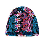 Paisley And Floral Pattern Print Beanie