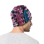 Paisley And Floral Pattern Print Beanie