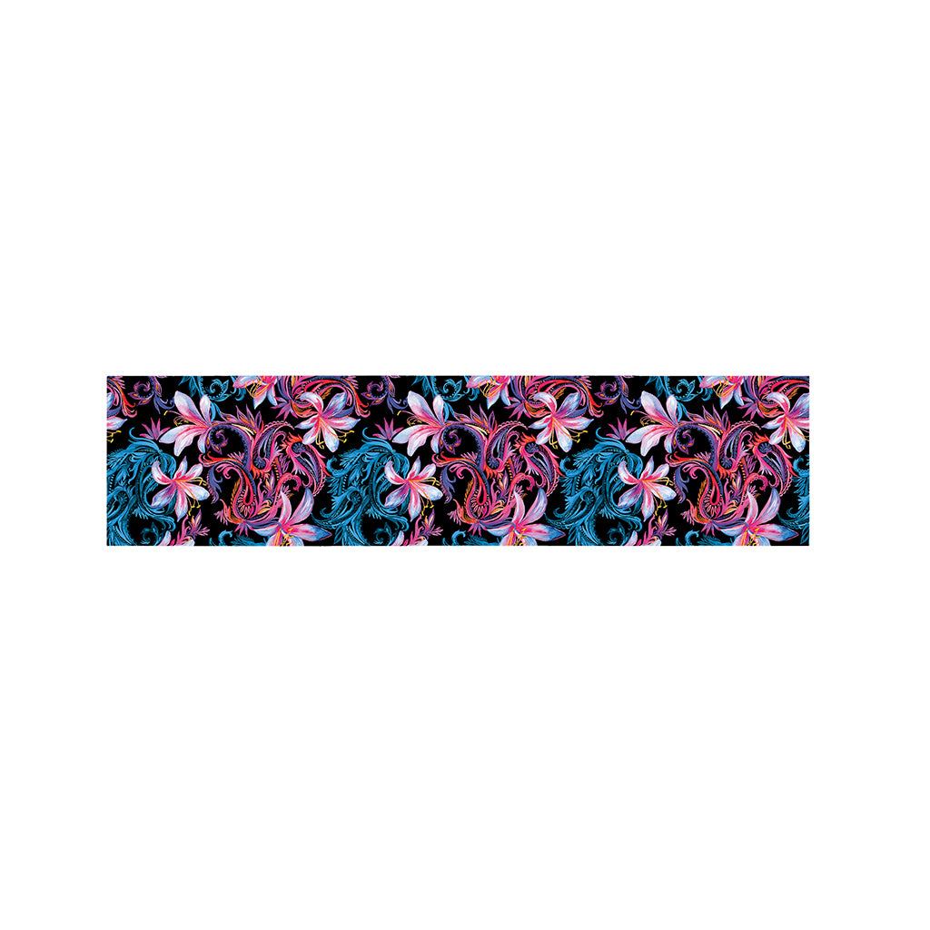 Paisley And Floral Pattern Print Bed Runner
