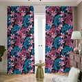 Paisley And Floral Pattern Print Dimout Pencil Pleat Curtains