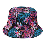 Paisley And Floral Pattern Print Bucket Hat