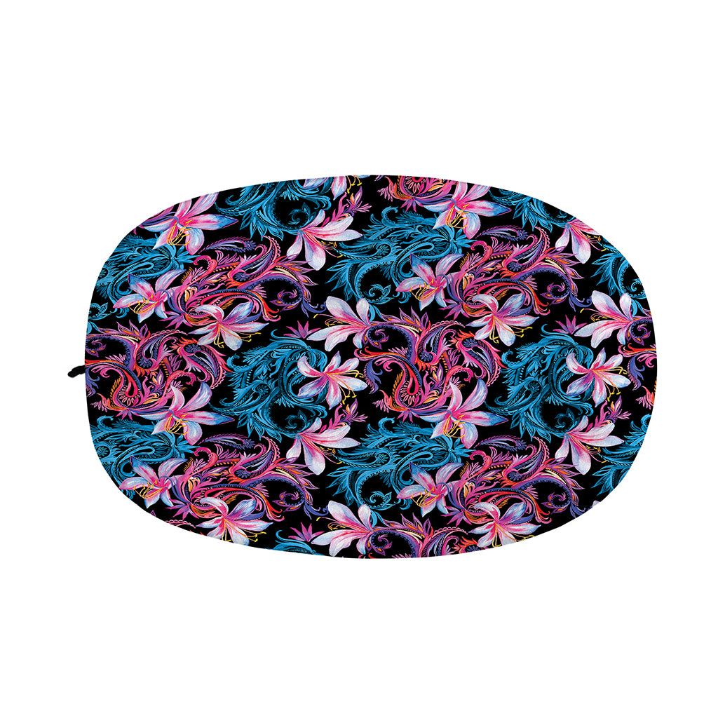 Paisley And Floral Pattern Print Car Side Mirror Covers