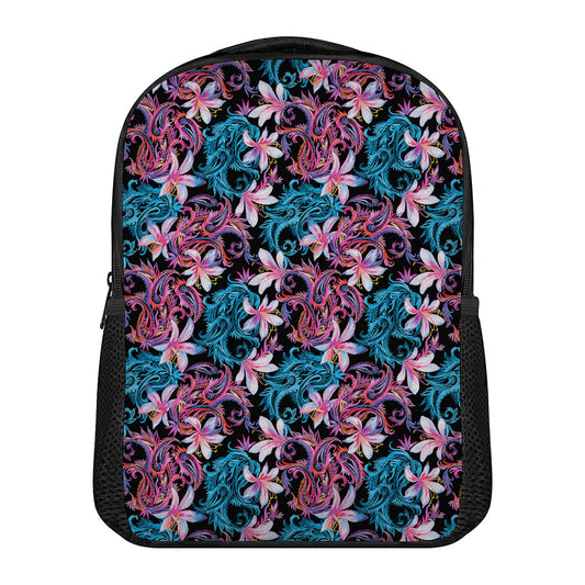 Paisley And Floral Pattern Print Casual Backpack