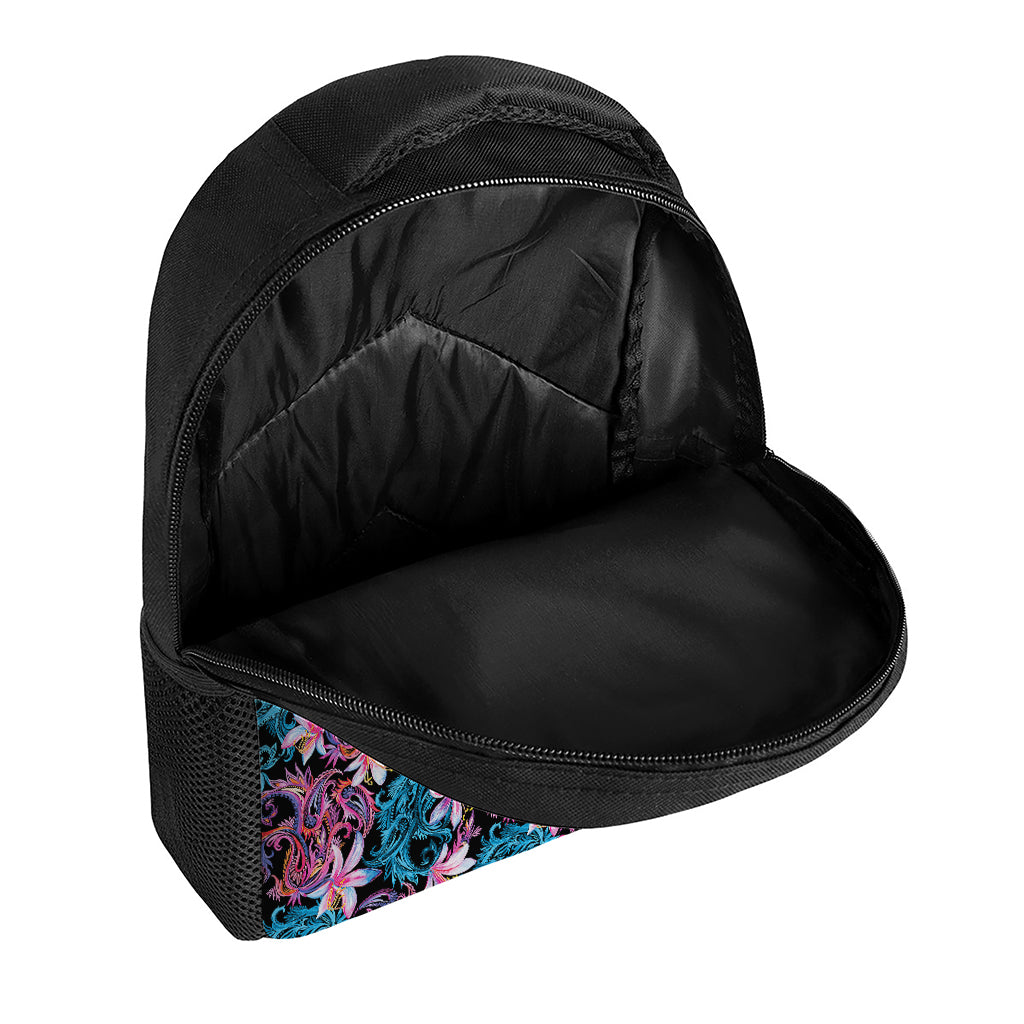 Paisley And Floral Pattern Print Casual Backpack