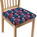 Paisley And Floral Pattern Print Chair Cushion Cover