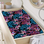 Paisley And Floral Pattern Print Changing Pad Cover