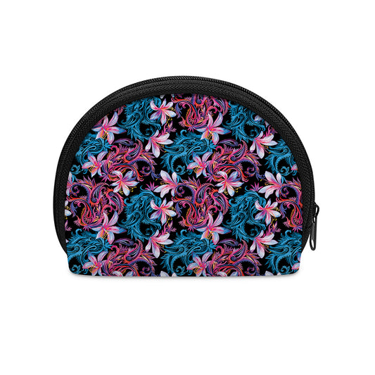 Paisley And Floral Pattern Print Coin Purse