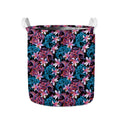 Paisley And Floral Pattern Print Collapsible Laundry Basket