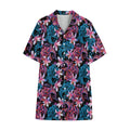 Paisley And Floral Pattern Print Cotton Hawaiian Shirt