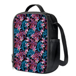 Paisley And Floral Pattern Print Crossbody Lunch Bag