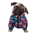 Paisley And Floral Pattern Print Dog Zip Up Jacket