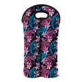 Paisley And Floral Pattern Print Double Neoprene Wine Tote