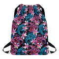 Paisley And Floral Pattern Print Drawstring Backpack