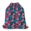 Paisley And Floral Pattern Print Drawstring Bag