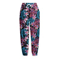 Paisley And Floral Pattern Print Fleece Lined Knit Pants