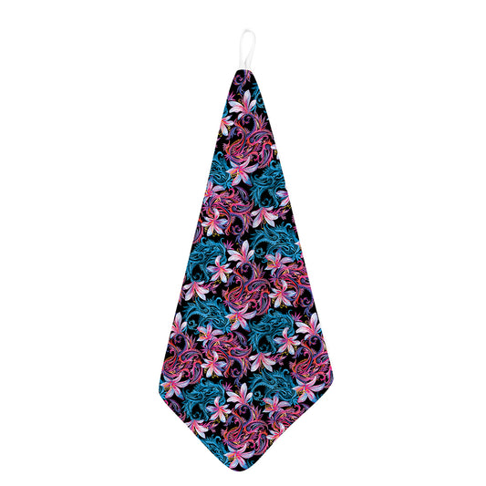 Paisley And Floral Pattern Print Hand Towel