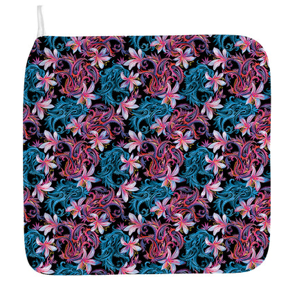Paisley And Floral Pattern Print Hand Towel