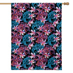 Paisley And Floral Pattern Print House Flag