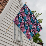 Paisley And Floral Pattern Print House Flag